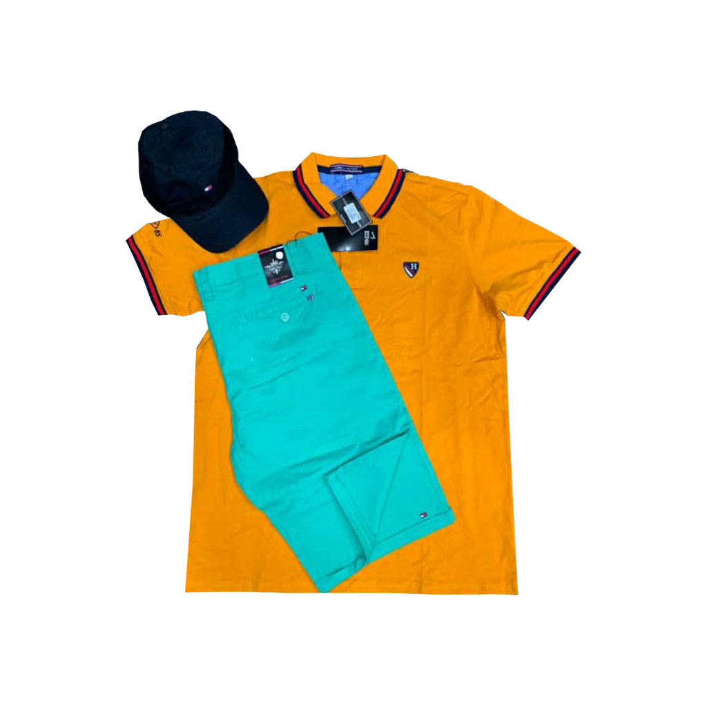 Ensemble-polo-orange-culotte-turquoise-casquette-noire-TOMMY-HILFIGER.jpg
